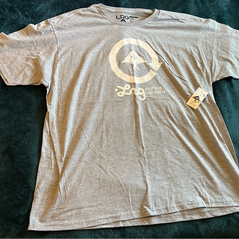 Grey LRG mens 2XL short sleeve tshirt